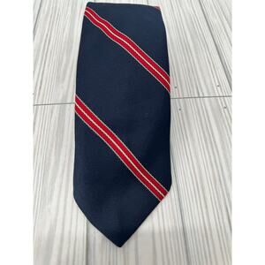 Ketch Men’s Striped Necktie Blue Red Classic Business‎ Formal Tie Accessory
